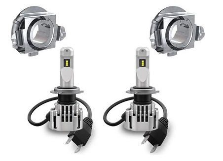 H7-LED Abblendlicht, 2 Glühlampen, Adapter A03, Montageanleitung