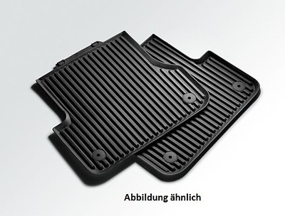 Allwetterfußmatten für hinten, schwarz