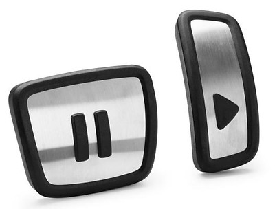 Pedalkappenset  "Play and Pause Design", nur für Elektro-Fahrzeuge