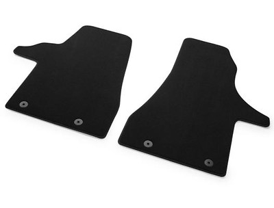 Textilfußmatten vorne, Schwarz, Premium