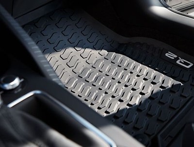 Allwetterfußmatten für Linkslenker vorn, schwarz