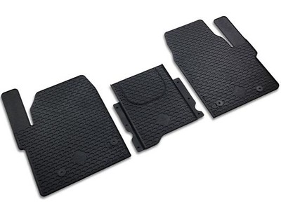 Gummifußmatten vorn, Schwarz, 3-teilig, Fahrzeuge mit Gummibodenbelag, Linkslenker PR:L0L