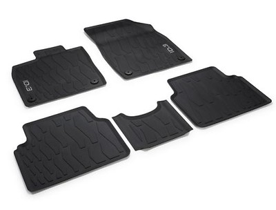 Allwetterfußmatten vorne und hinten, Titanschwarz, Linkslenker