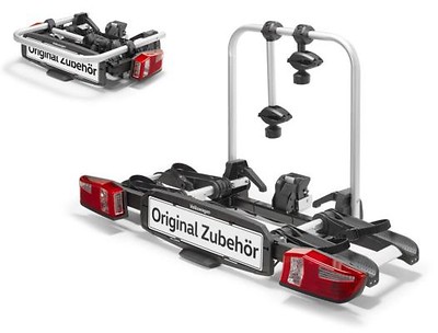 Fahrradträger für die Anhängevorrichtung, 2 Fahrräder, Premium, faltbar, abklappbar